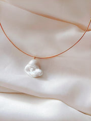 “Althea” – 18K Gold-Plated 925 Silver Baroque Pearl Necklace