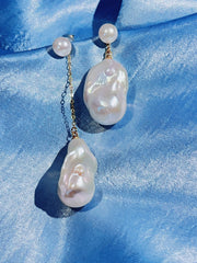 Moonlight Drift Baroque Pearl Earrings