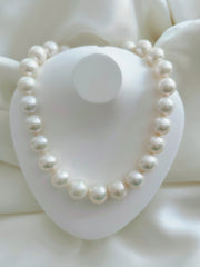 “Celestial Grace” – 925 Silver Pearl Necklace
