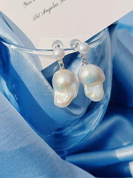 Bliss-Baroque Pearl Earrings